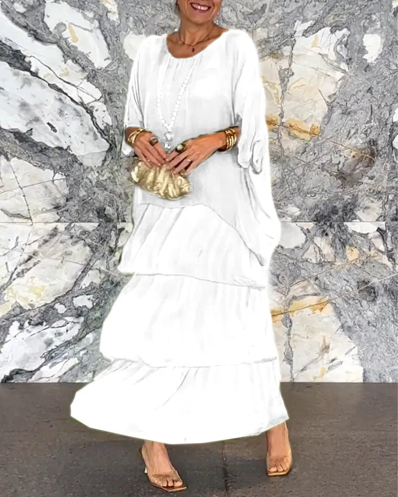 TS | Loose layered maxi dress