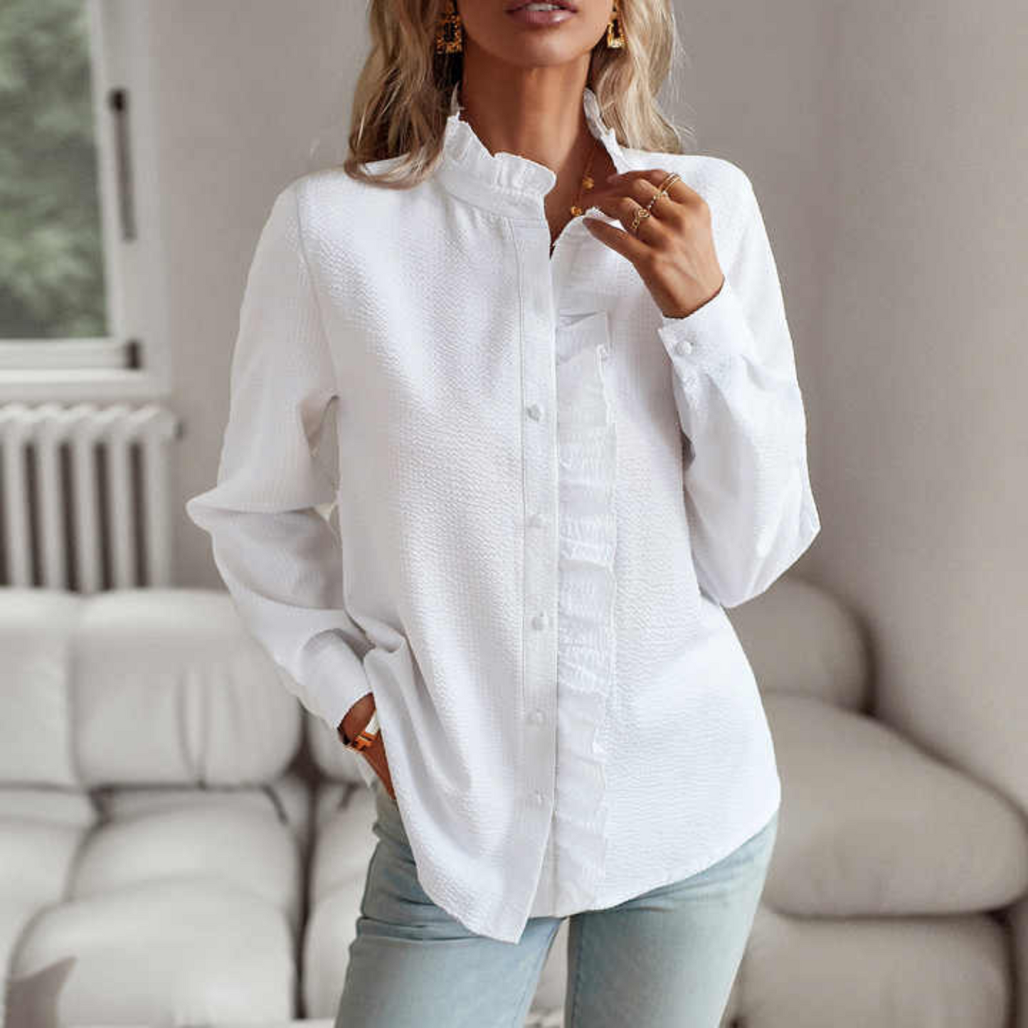 LD | Eenvoudige, trendy blouse voor de winter