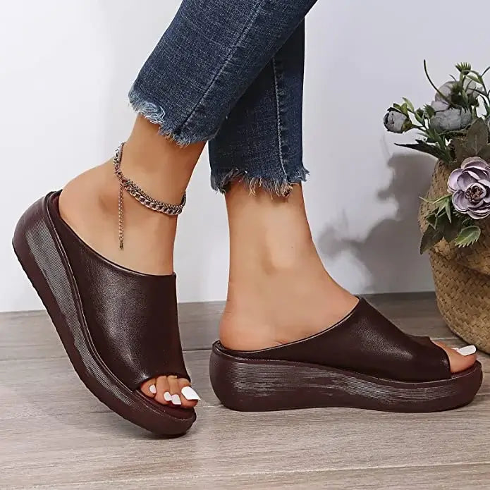 LD | Vrouwen Platform Open Teen Sandalen