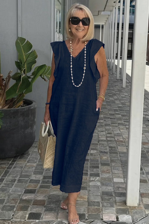 TS | Elegant dress with gathered sleeves