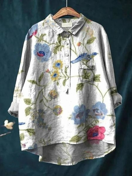 TS | Elegant and versatile floral blouse