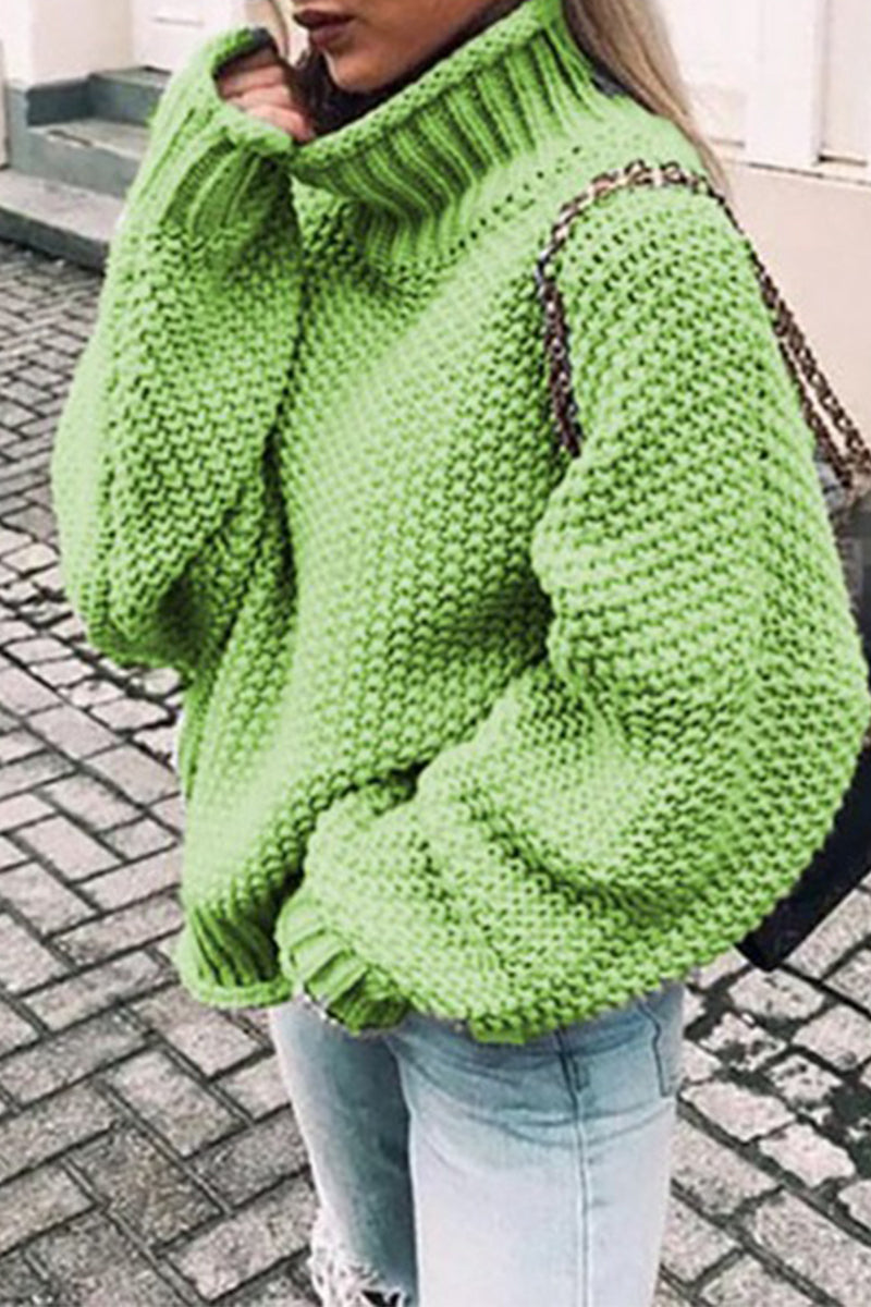 LD | Knusse oversized trui met schildpadhals