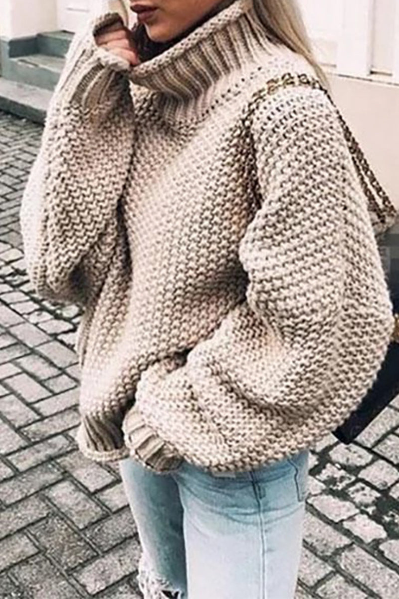 LD | Knusse oversized trui met schildpadhals