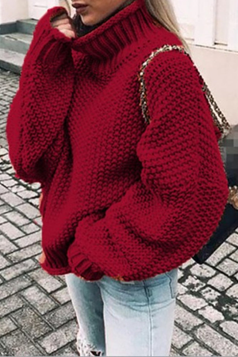 LD | Knusse oversized trui met schildpadhals