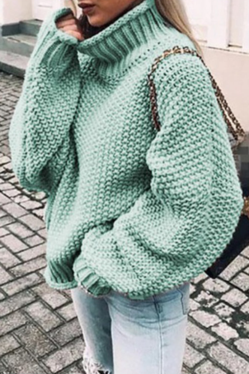 LD | Knusse oversized trui met schildpadhals