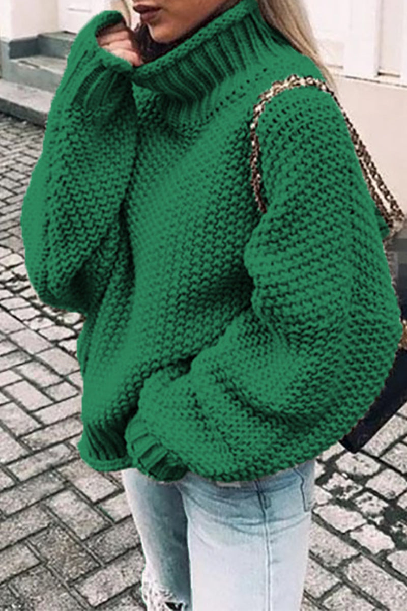 LD | Knusse oversized trui met schildpadhals