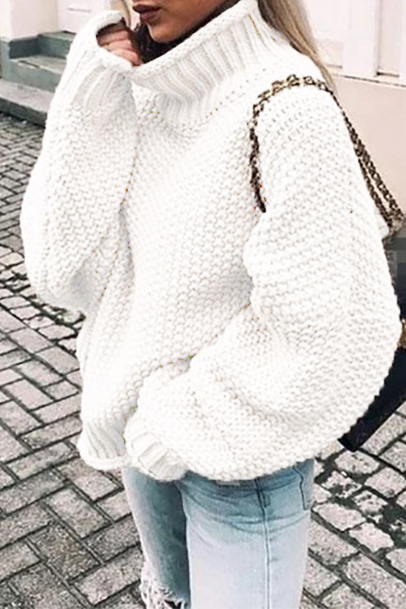 LD | Knusse oversized trui met schildpadhals