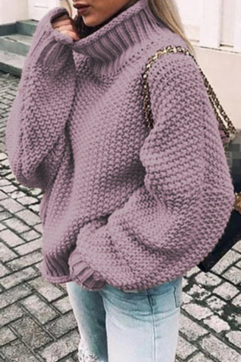 LD | Knusse oversized trui met schildpadhals