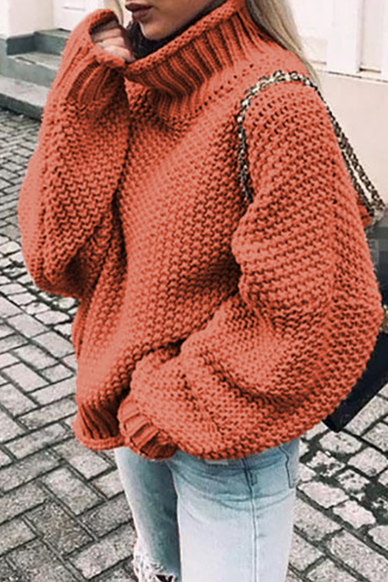 LD | Knusse oversized trui met schildpadhals