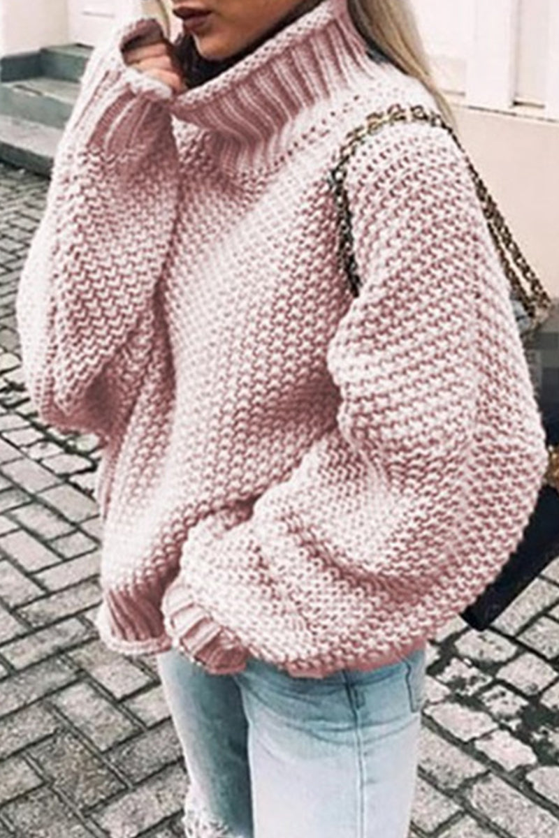 LD | Knusse oversized trui met schildpadhals