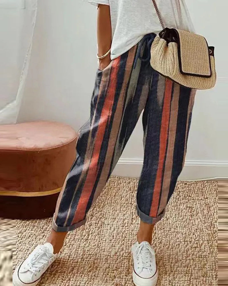 TS | Rolled-up string trousers
