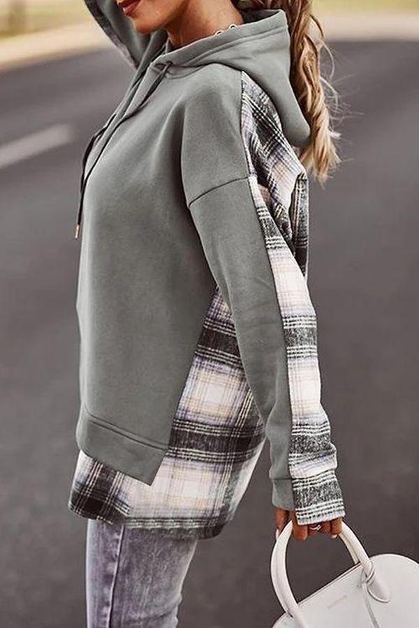LD | Comfortabel patchwork sweatshirt met lange mouwen