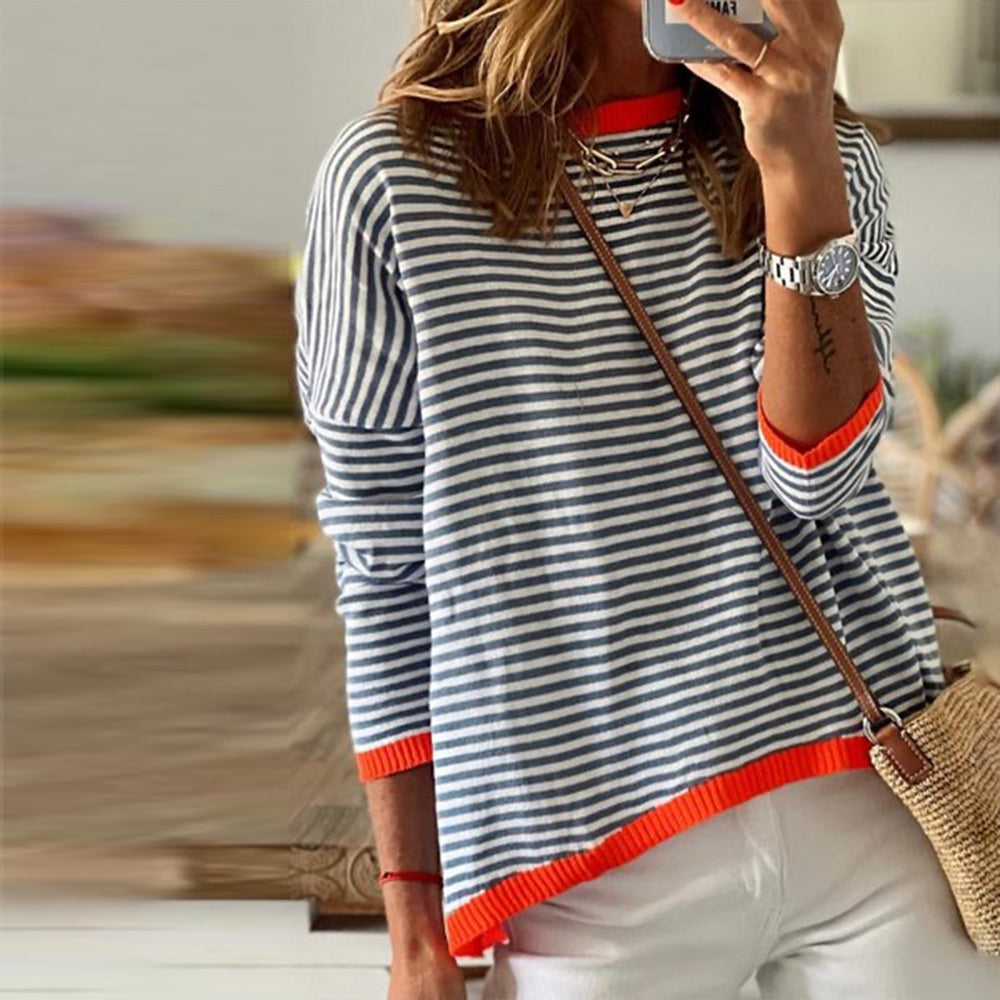 TS | Long-sleeved striped shirt