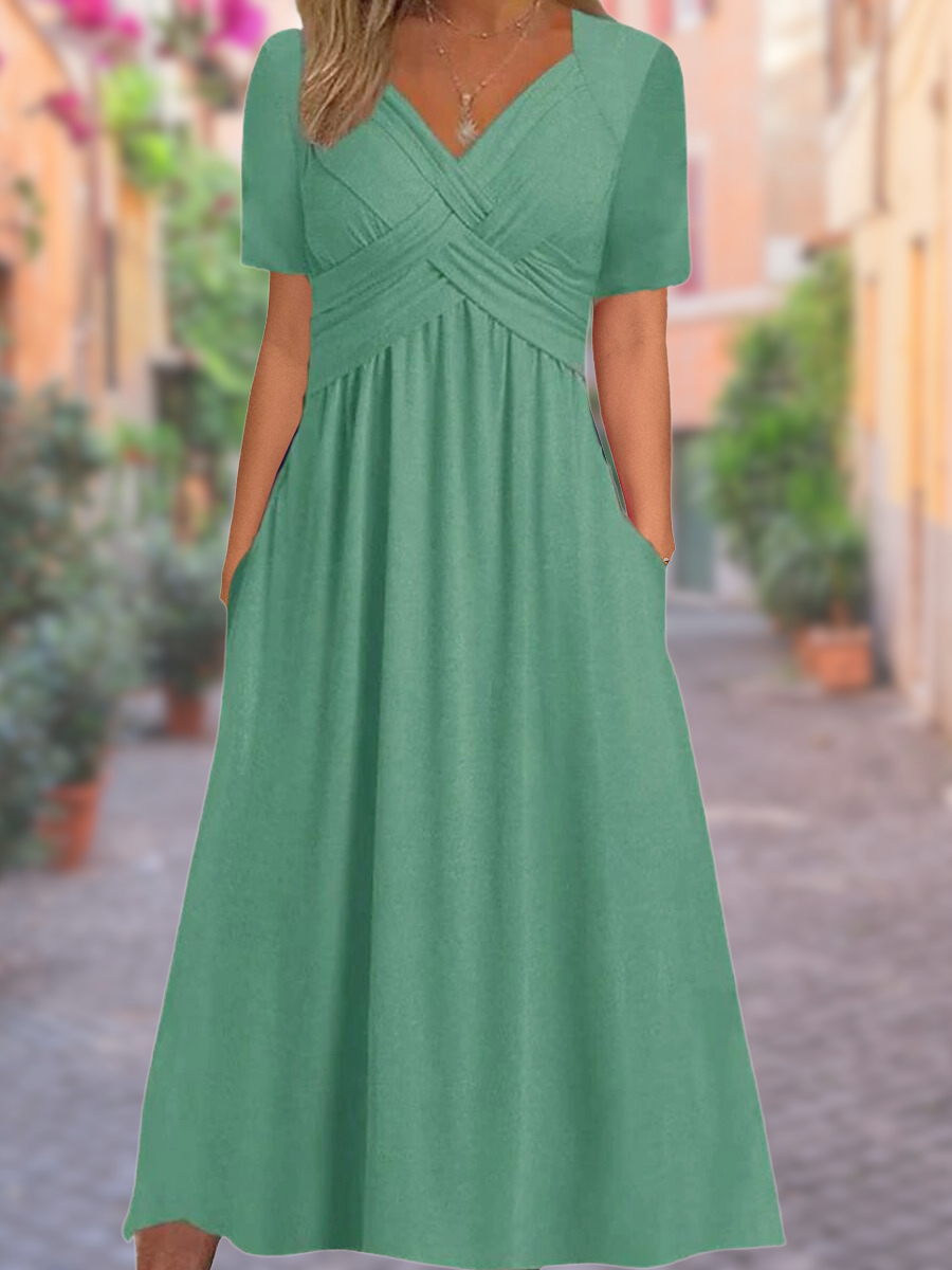 TS | Maxi dress with V-neck