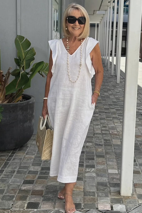 TS | Elegant dress with gathered sleeves