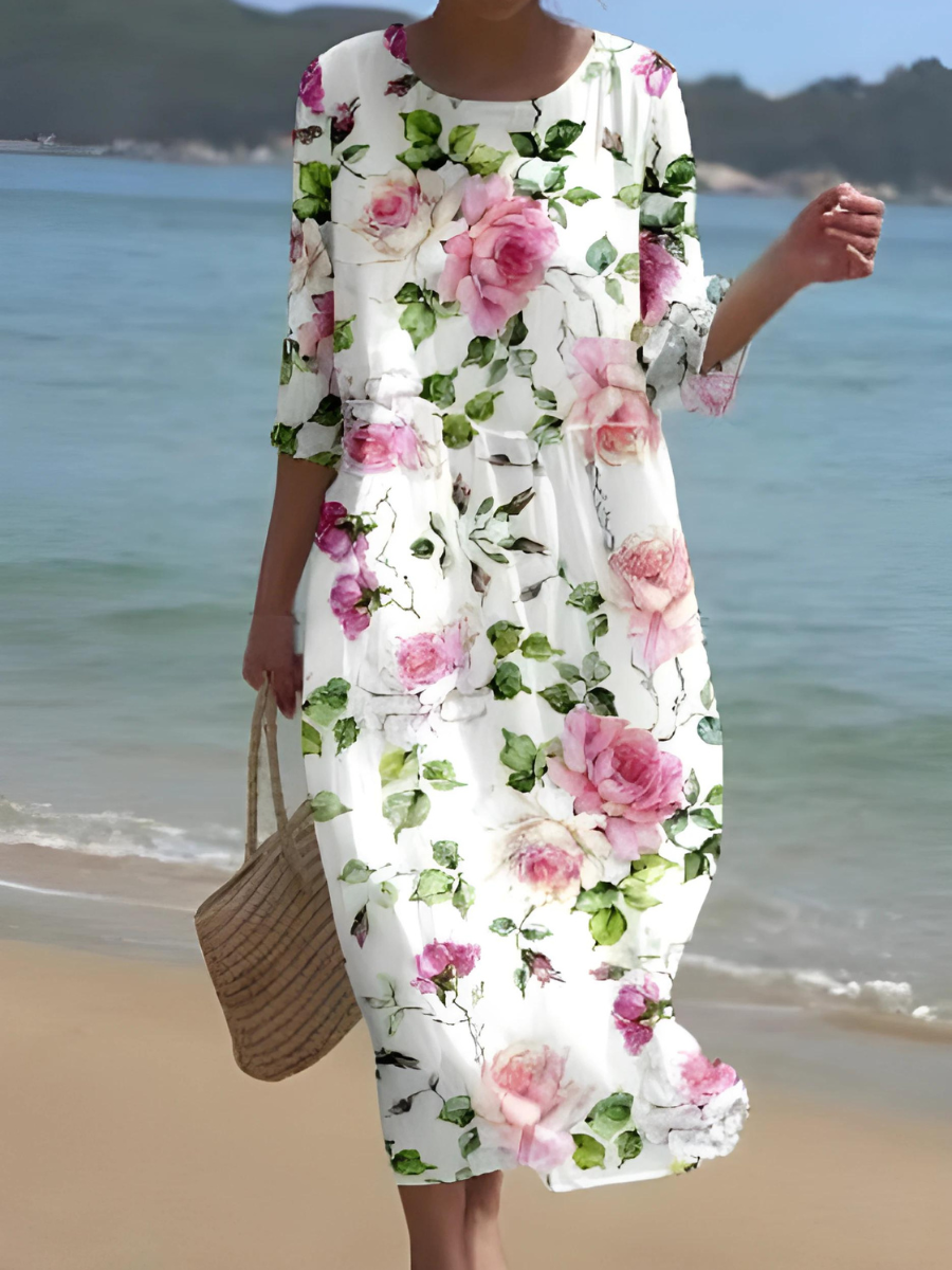 LD | Maxi-jurk met bloemenpatroon