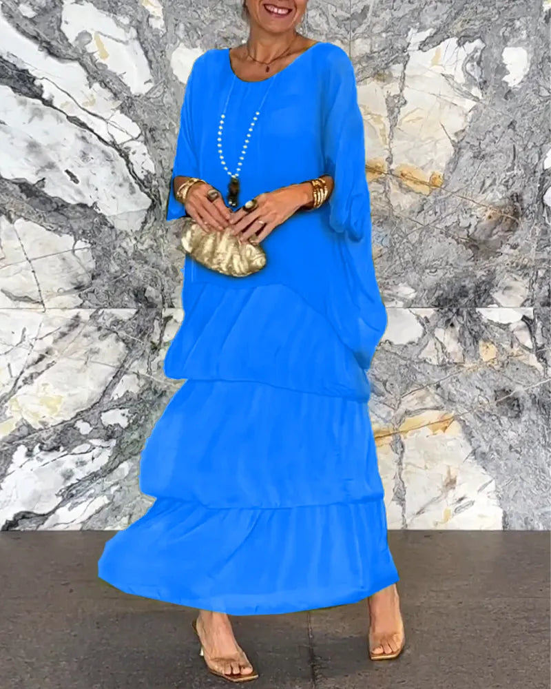 TS | Loose layered maxi dress