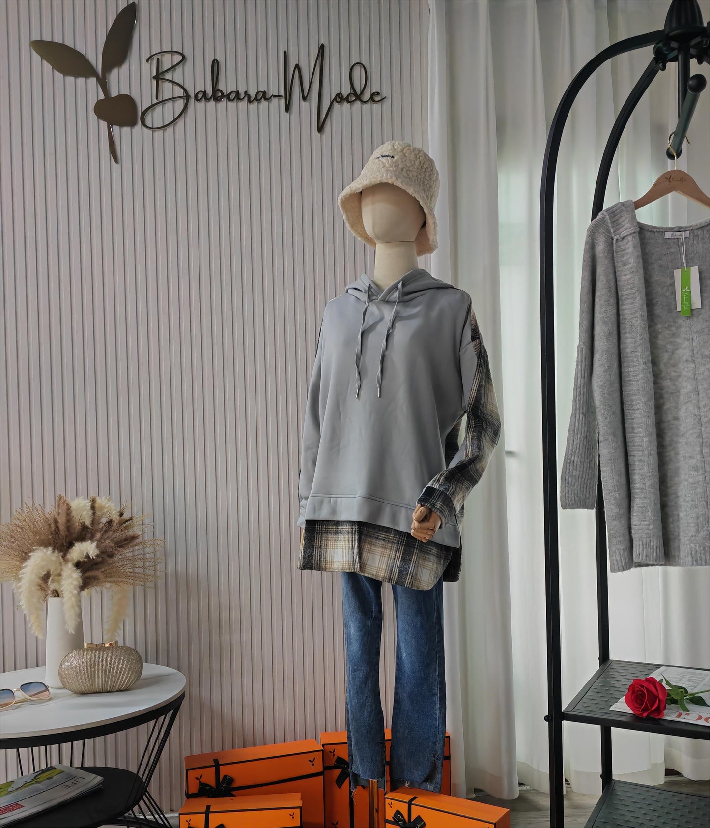 LD | Comfortabel patchwork sweatshirt met lange mouwen