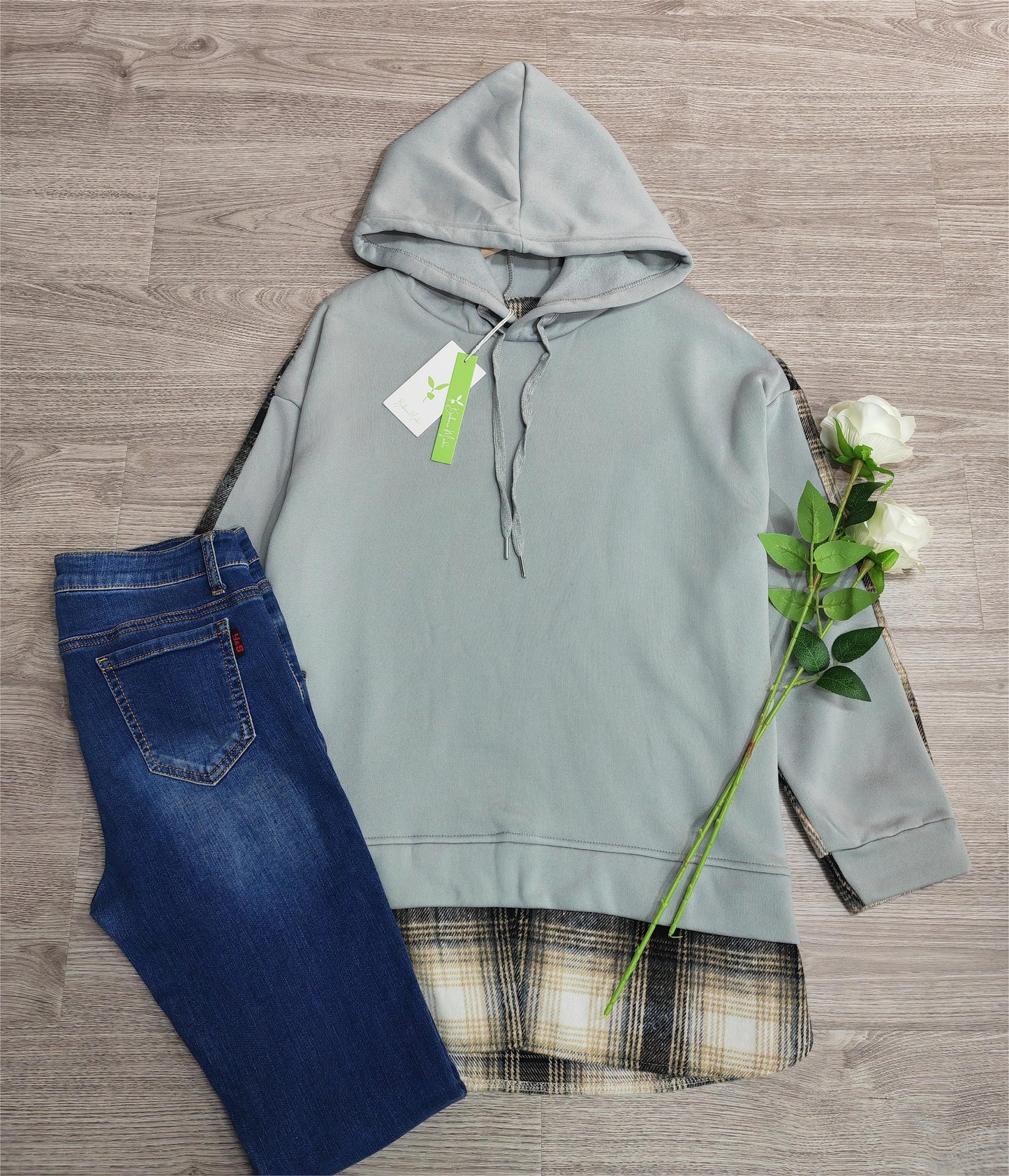 LD | Comfortabel patchwork sweatshirt met lange mouwen