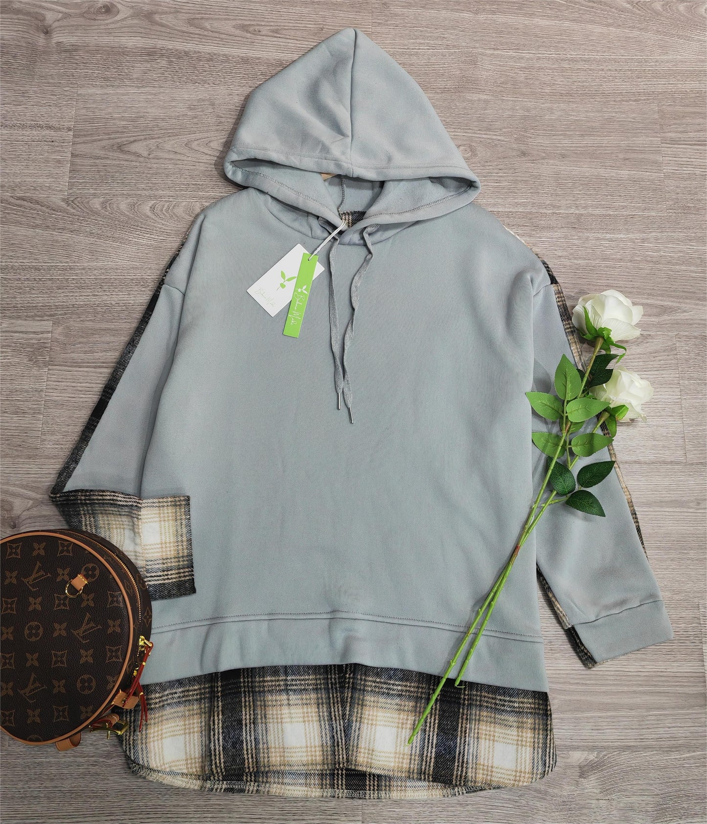 LD | Comfortabel patchwork sweatshirt met lange mouwen
