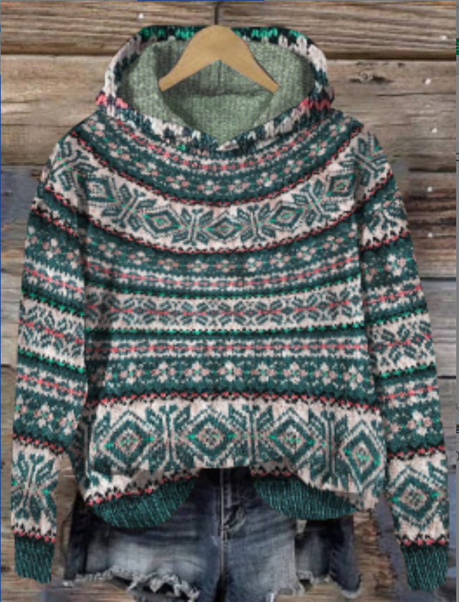 TS | Cozy patterned hoodie