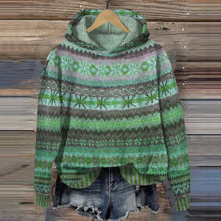 TS | Cozy patterned hoodie