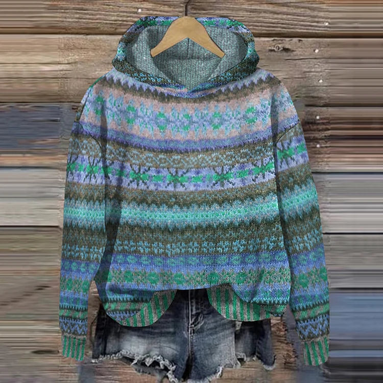 TS | Cozy patterned hoodie