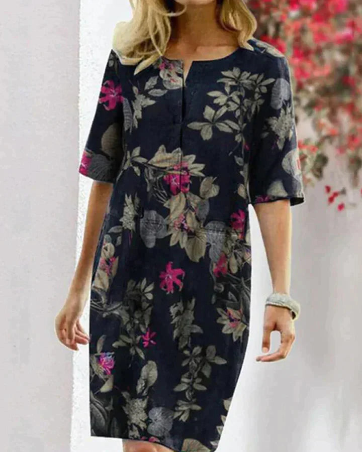 LM | Summer dress with elegant print
