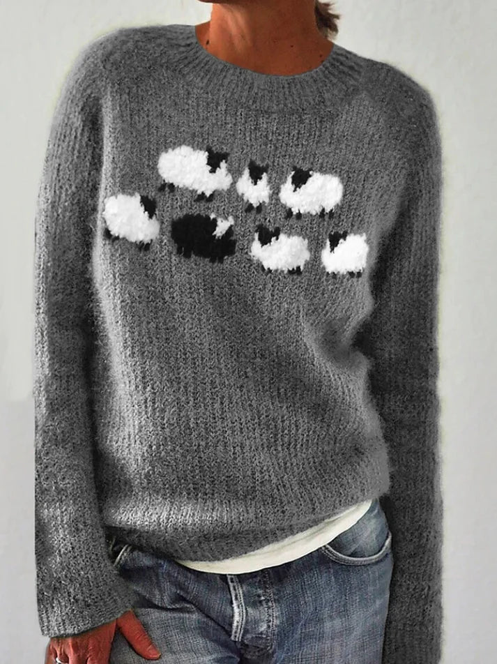 TS | Fuzzy Sheep knitted sweater