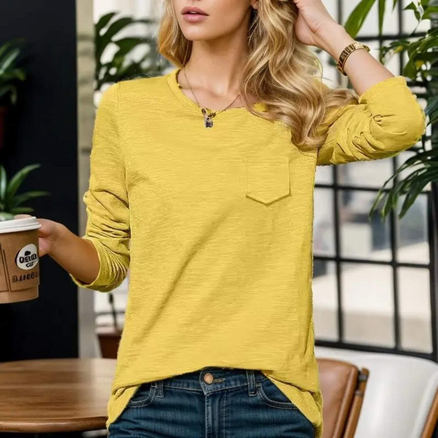 LD | Trendy, minimalistische winterblouse