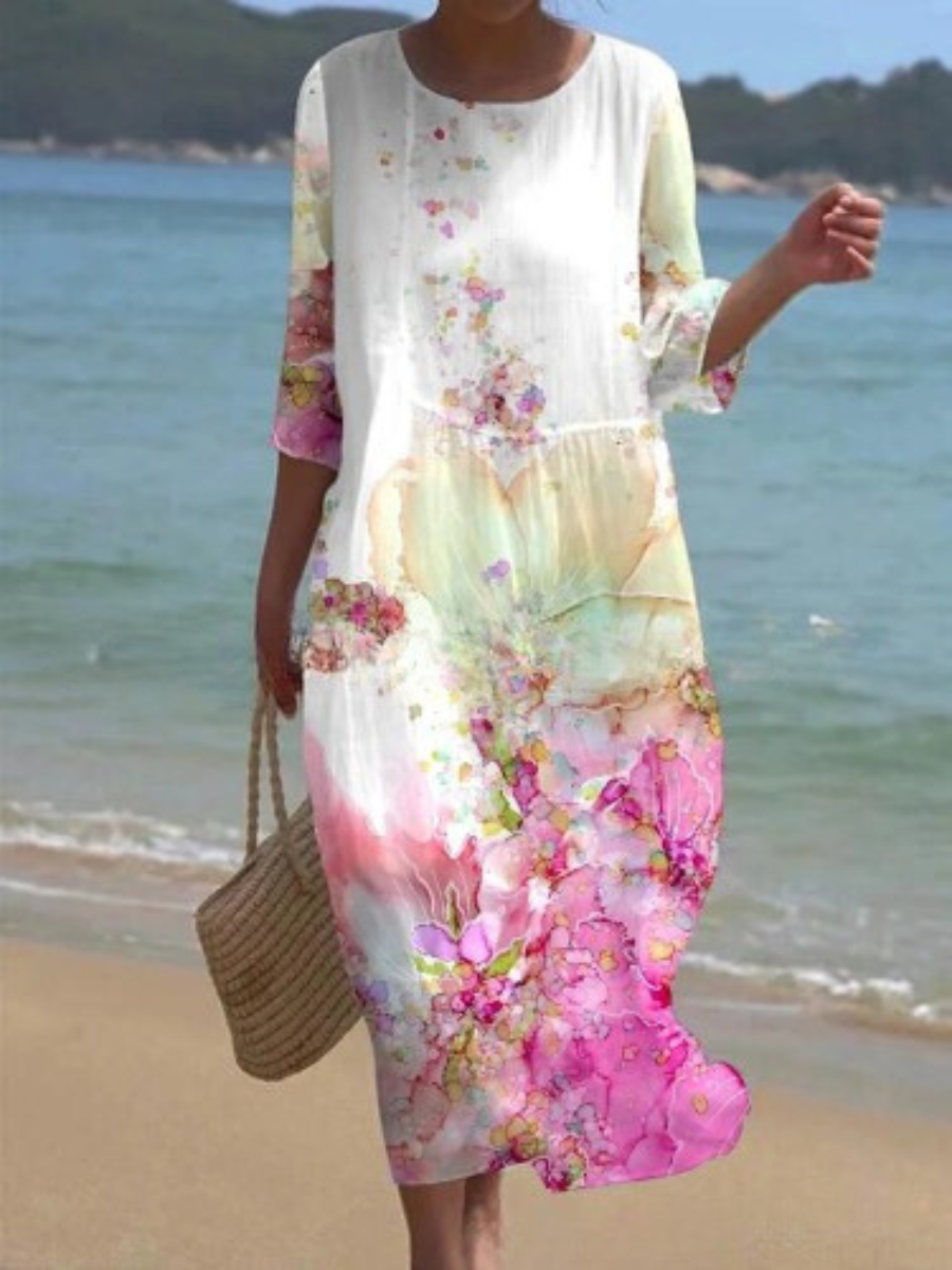 LD | Maxi-jurk met bloemenpatroon