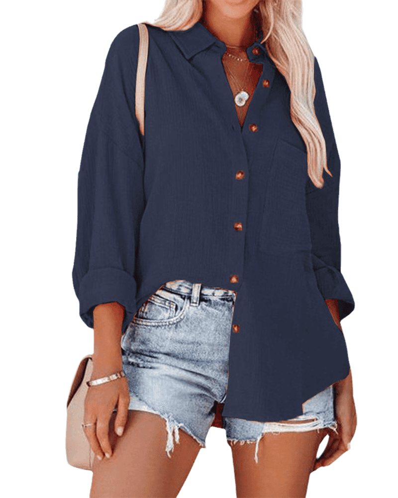 LD | Trendy, minimalistische winterblouse