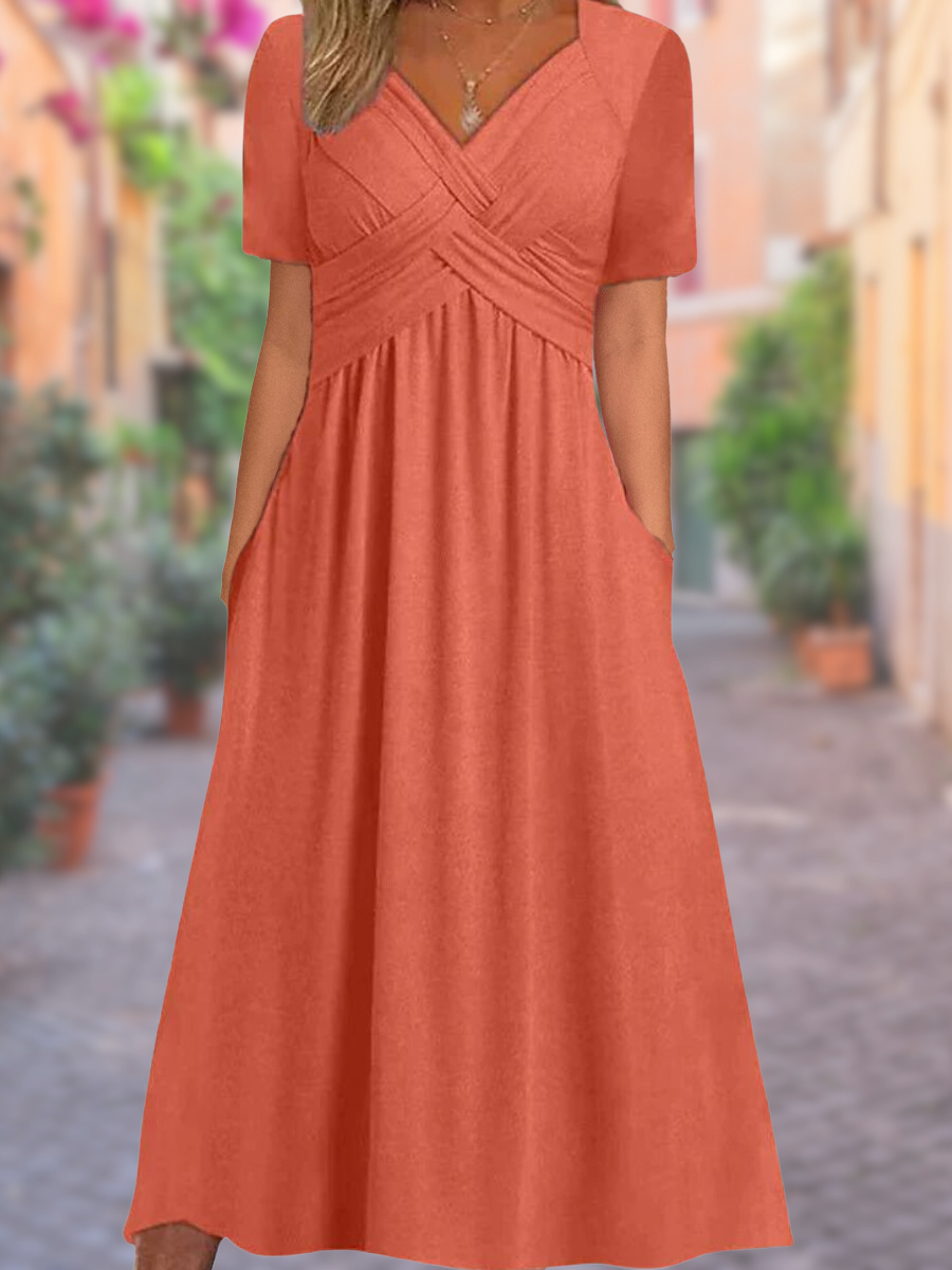 TS | Maxi dress with V-neck