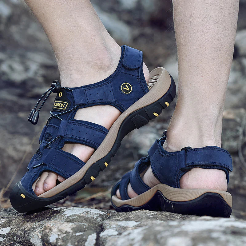 LD | Echt Leer Heren Casual Sandalen Wandelen