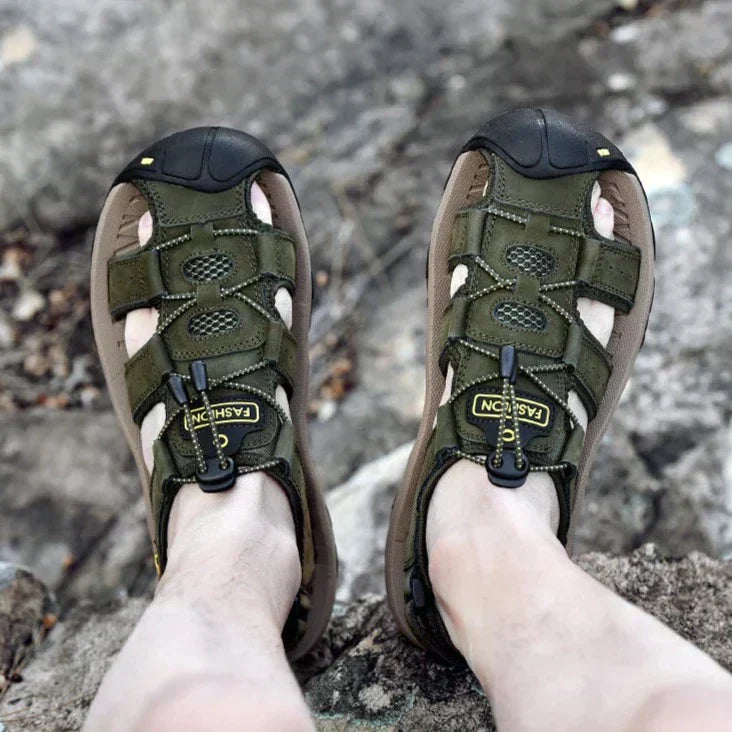 LD | Echt Leer Heren Casual Sandalen Wandelen