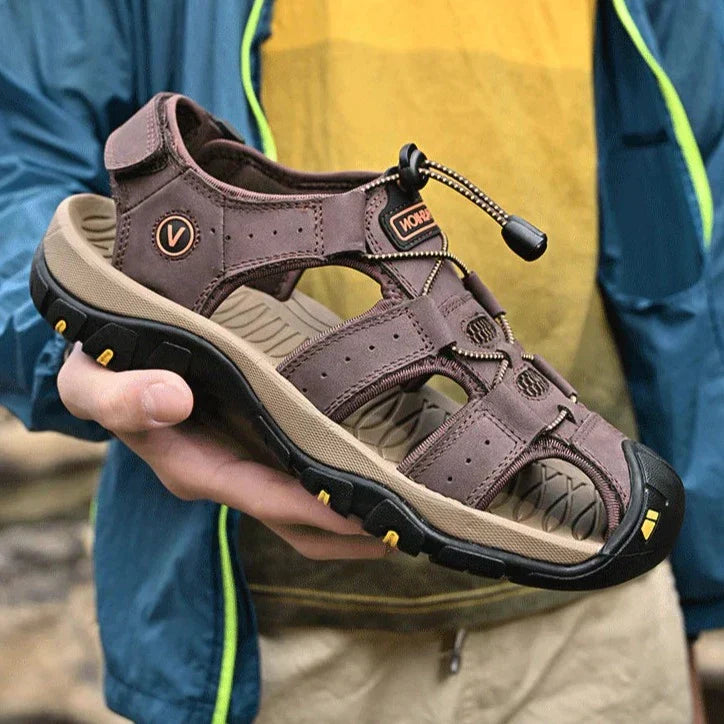 LD | Echt Leer Heren Casual Sandalen Wandelen