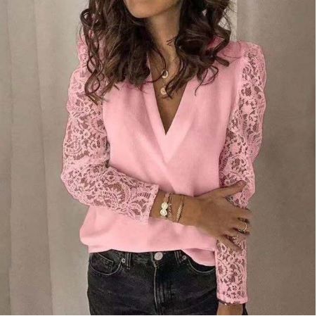 TS | Chic Flower Blouse������