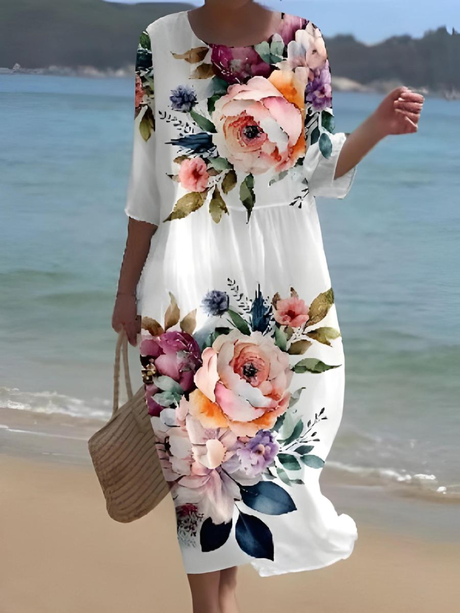 LD | Maxi-jurk met bloemenpatroon