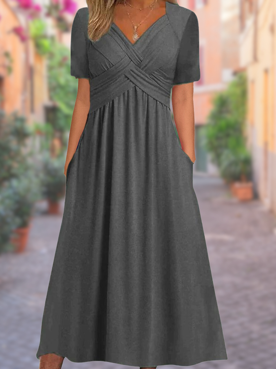 TS | Maxi dress with V-neck