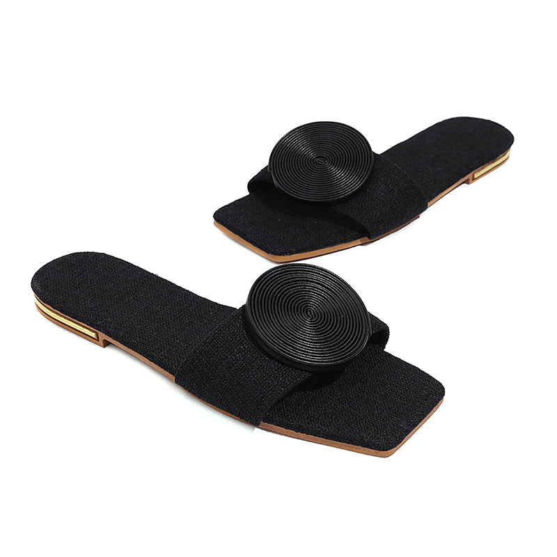 LD | zomer stijl open teen platte sandalen voor vrouwen