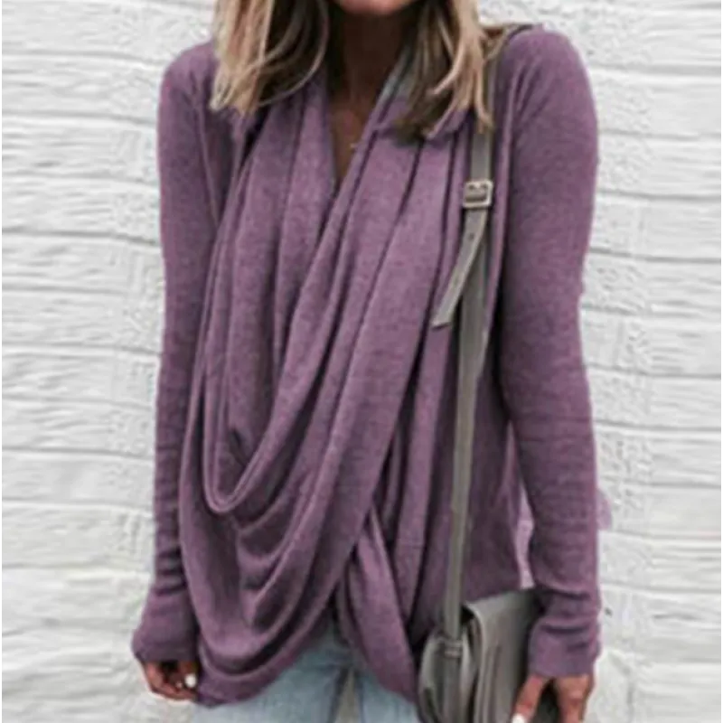 TS | Draped crossover top