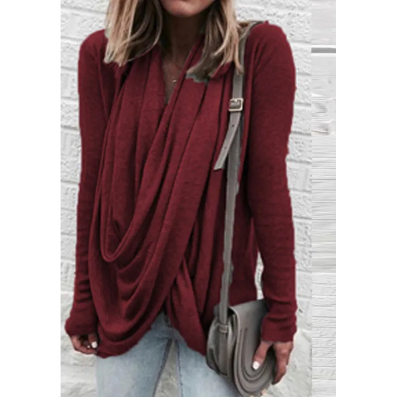 TS | Draped crossover top