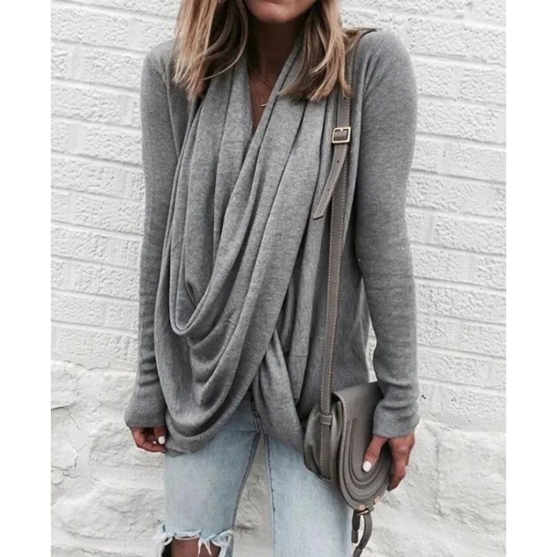 TS | Draped crossover top