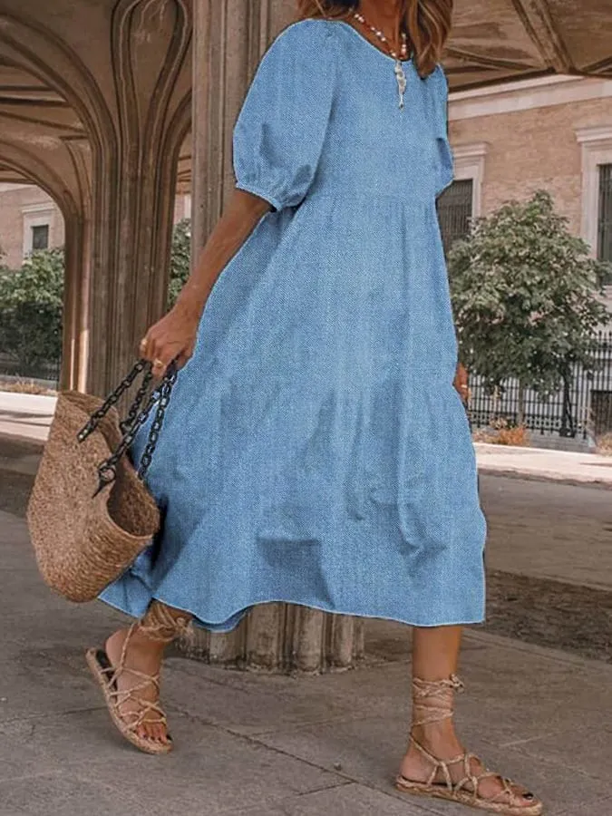 TS | Kayla - Casual denim dress for women