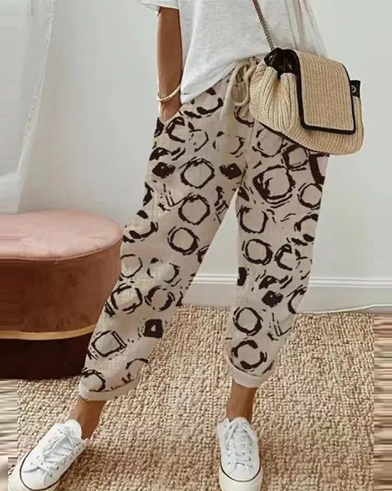 TS | Rolled-up string trousers