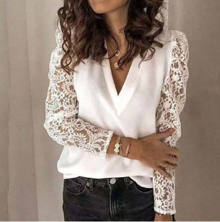 TS | Chic Flower Blouse������
