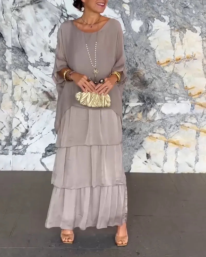 TS | Loose layered maxi dress