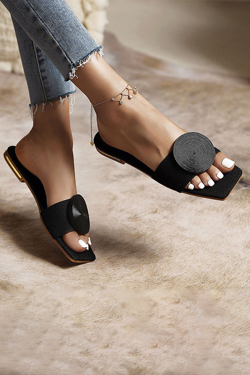 LD | zomer stijl open teen platte sandalen voor vrouwen