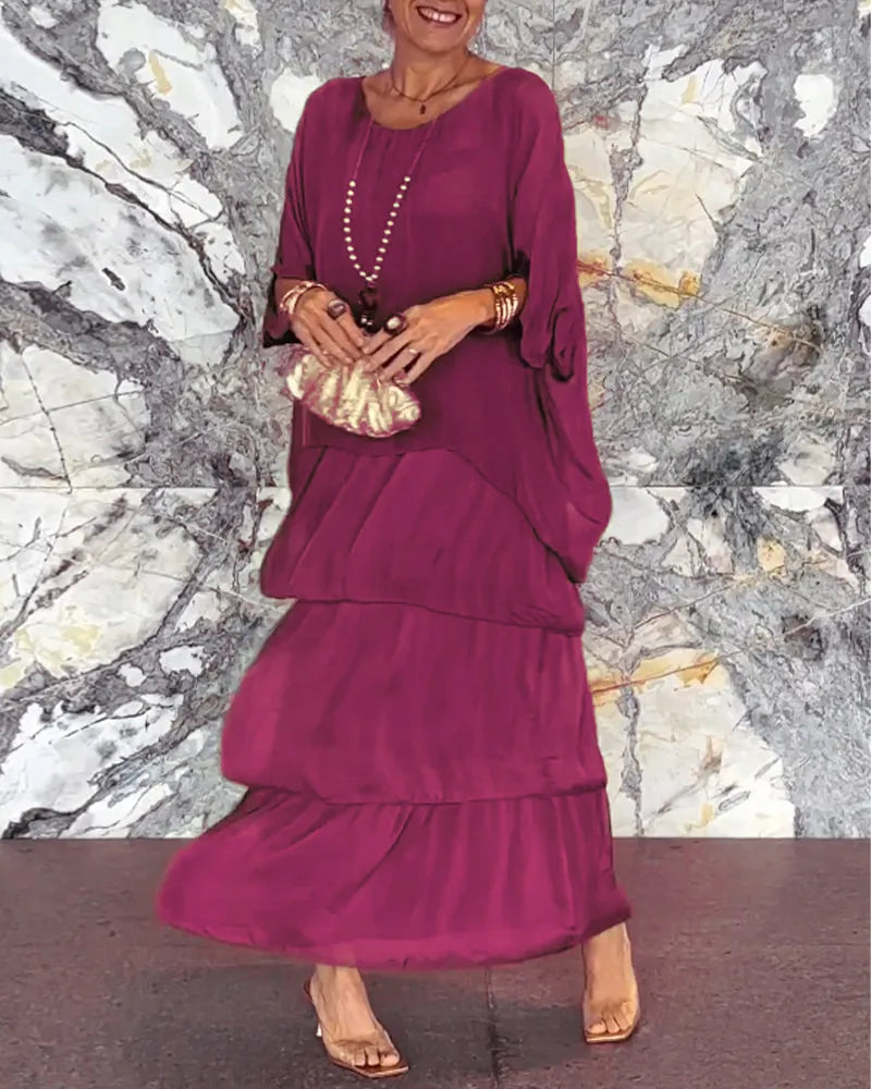 TS | Loose layered maxi dress