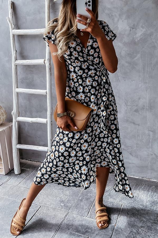 TS | Daisy flower midi dress loved by you